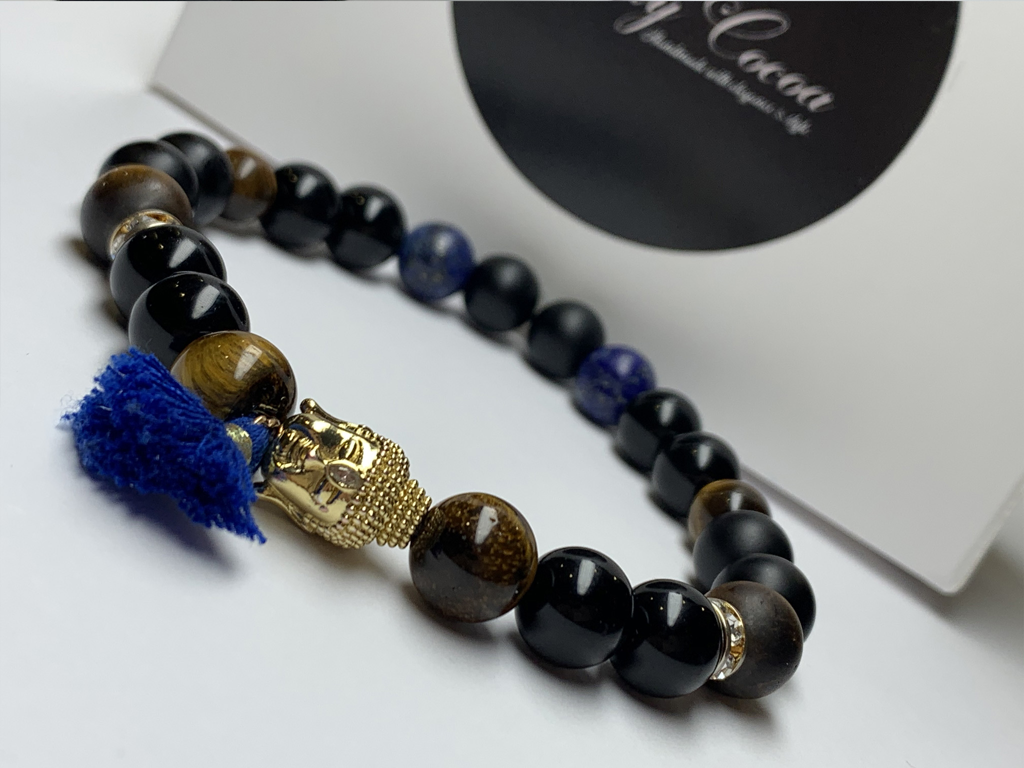 Buddha tigereye blue