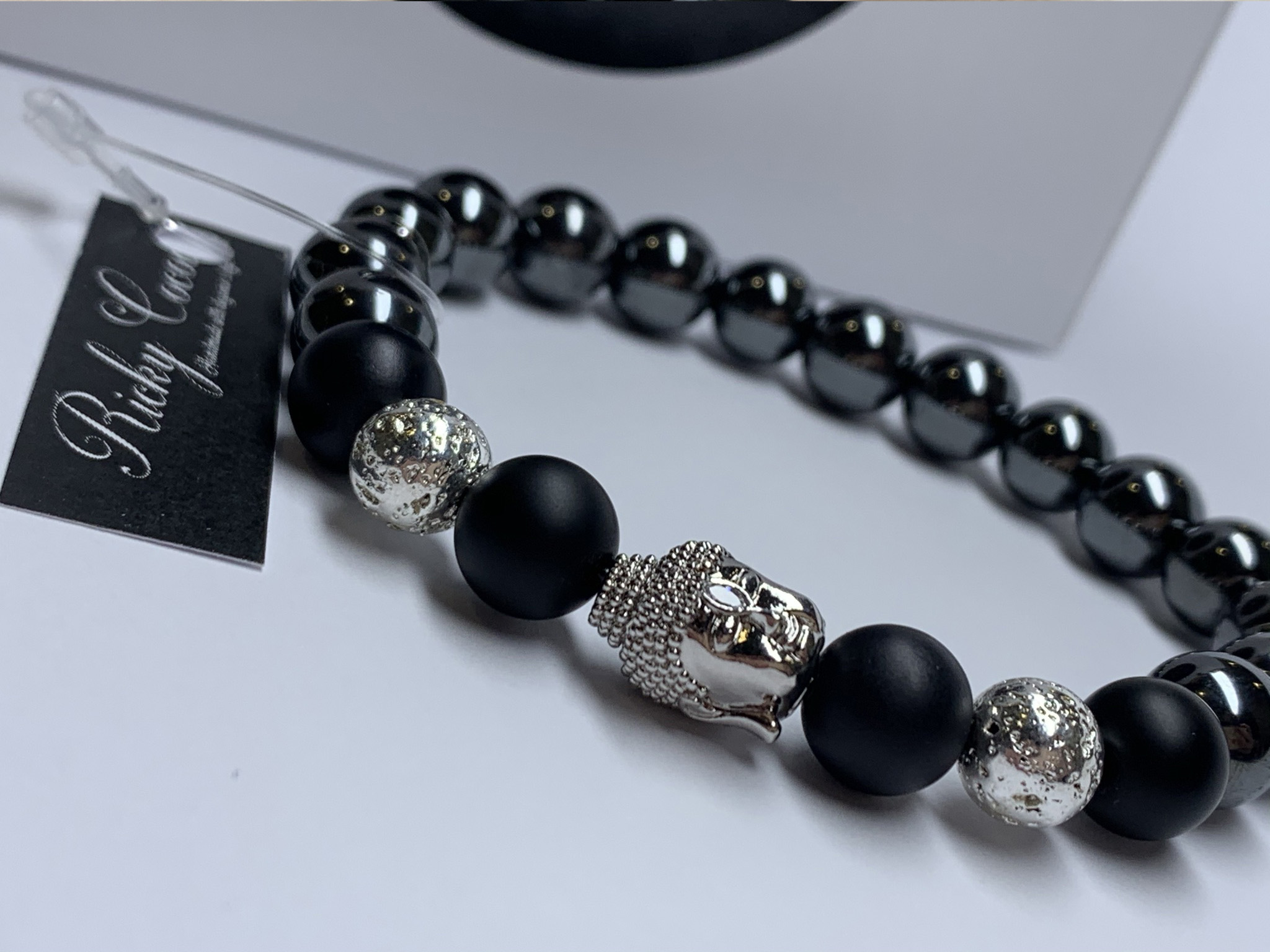 Silver Buddha onyx