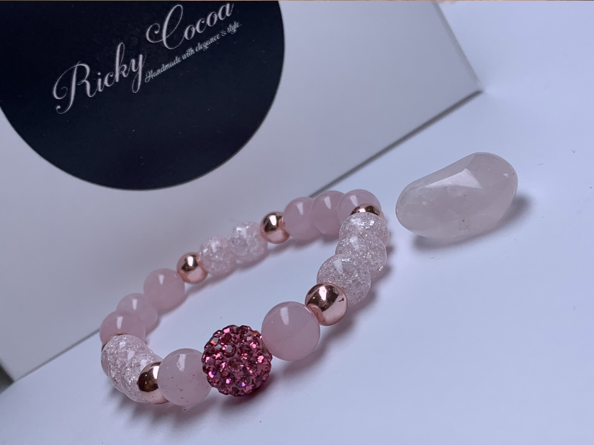 Shamballa pink-rózsakvarc